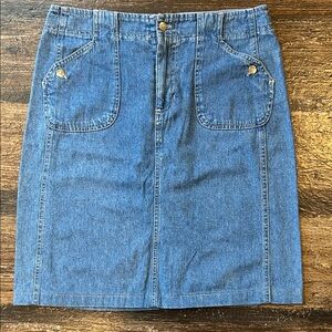 White Stag Blue Denim Pencil Skirt